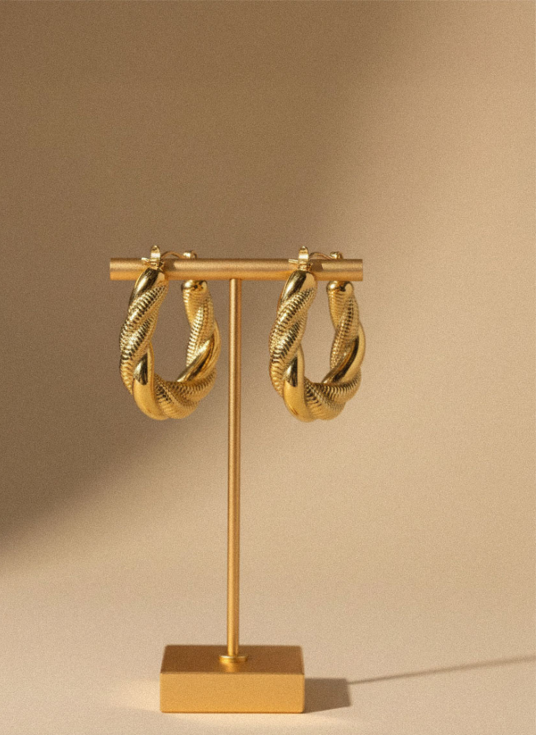 Riviera Twist Hoops